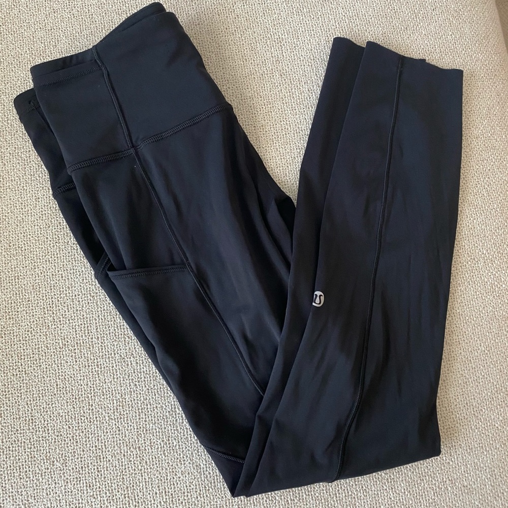 LULULEMON BLACK 7/8 LEGGINGS